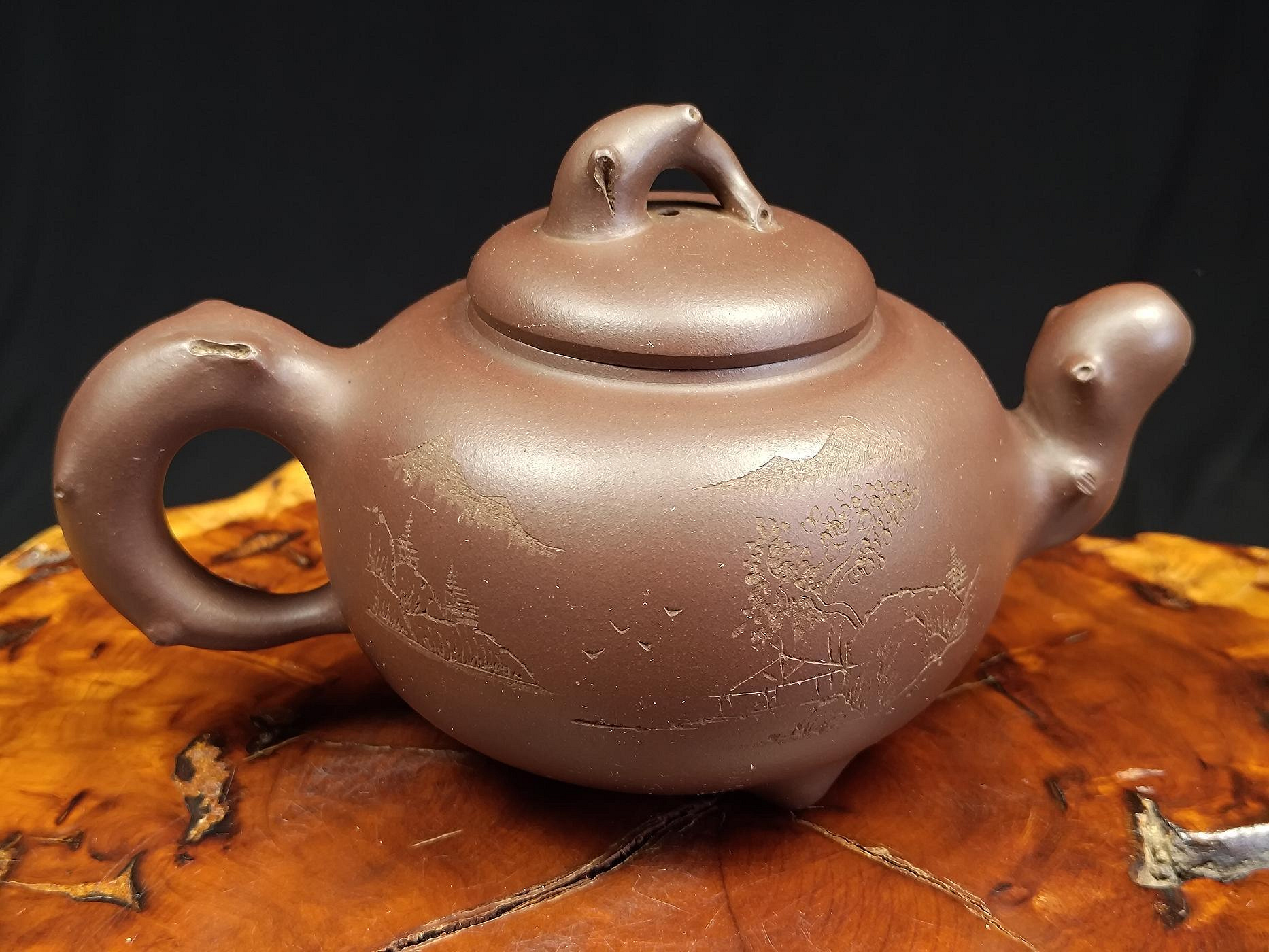 唐物 朱泥 紫砂 急須 在銘 ？？？孟臣製 煎茶道具 中国古美術 古玩 