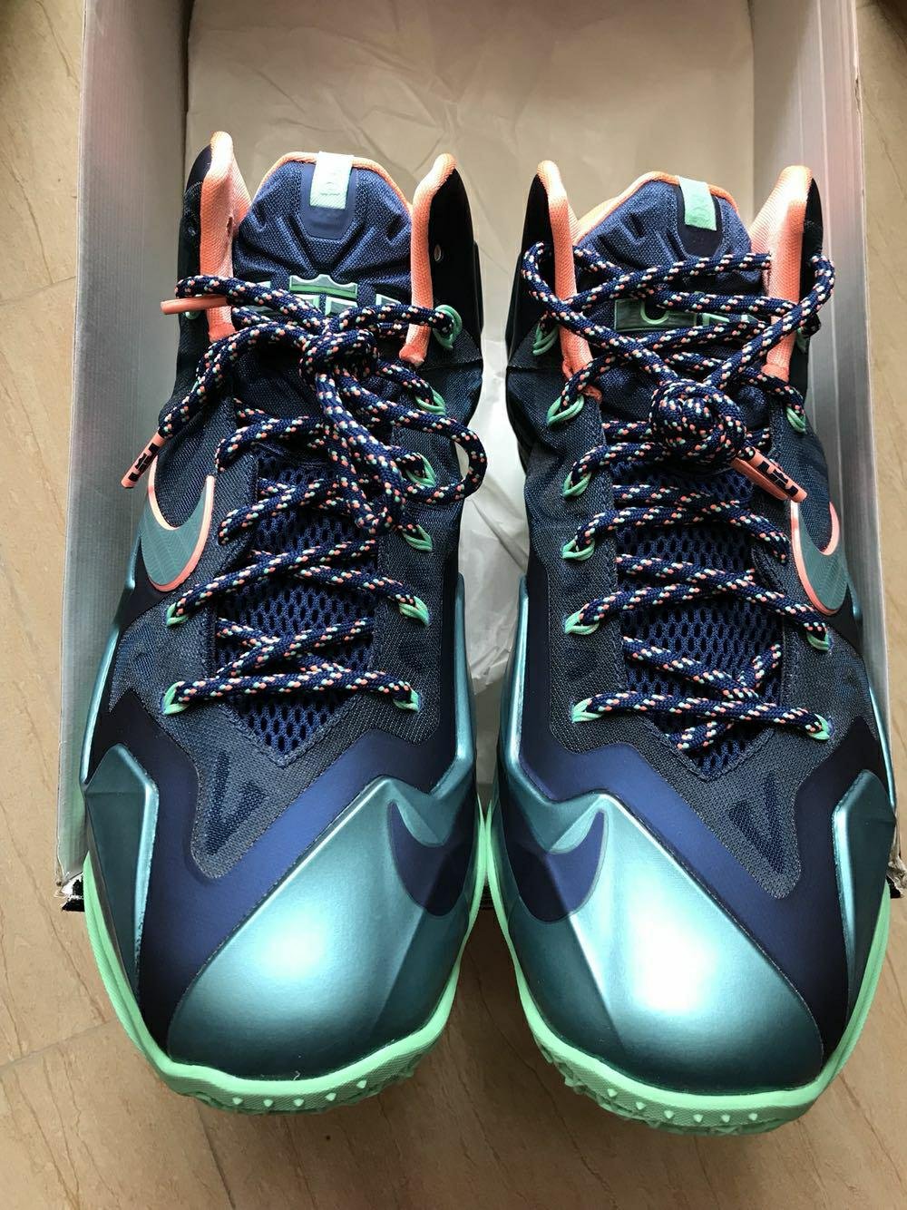 現貨- 現貨Nike LeBron 11 Miami vs Akron  616175-400US11.5