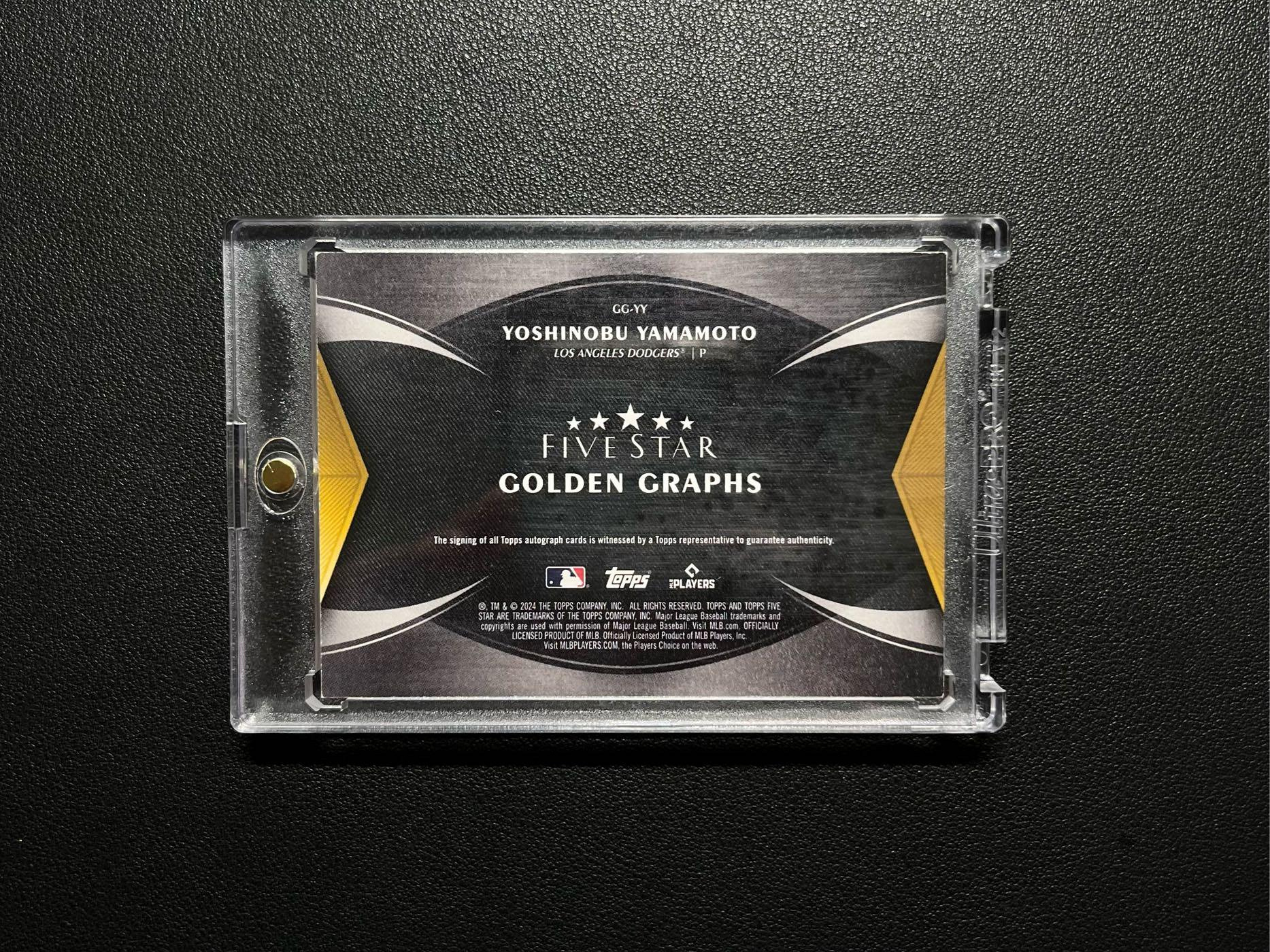 山本由伸簽名卡2024 TOPPS FIVE STAR YOSHINOBU YAMAMOTO GOLDEN 