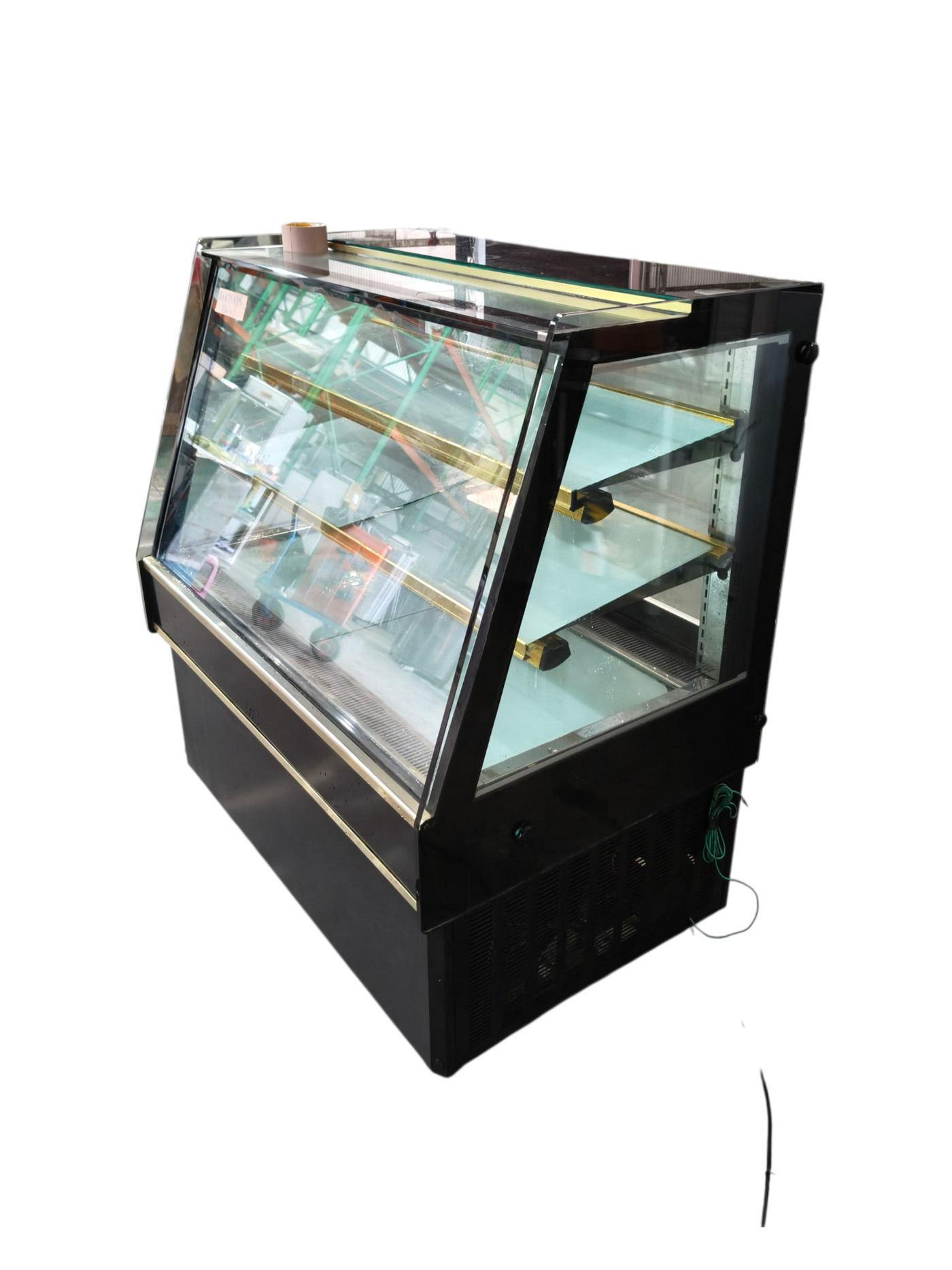 桃園國際二手貨中心--4尺斜角蛋糕櫃  甜品展示櫃  食材展示櫥   小菜.炸物.滷味...均適用