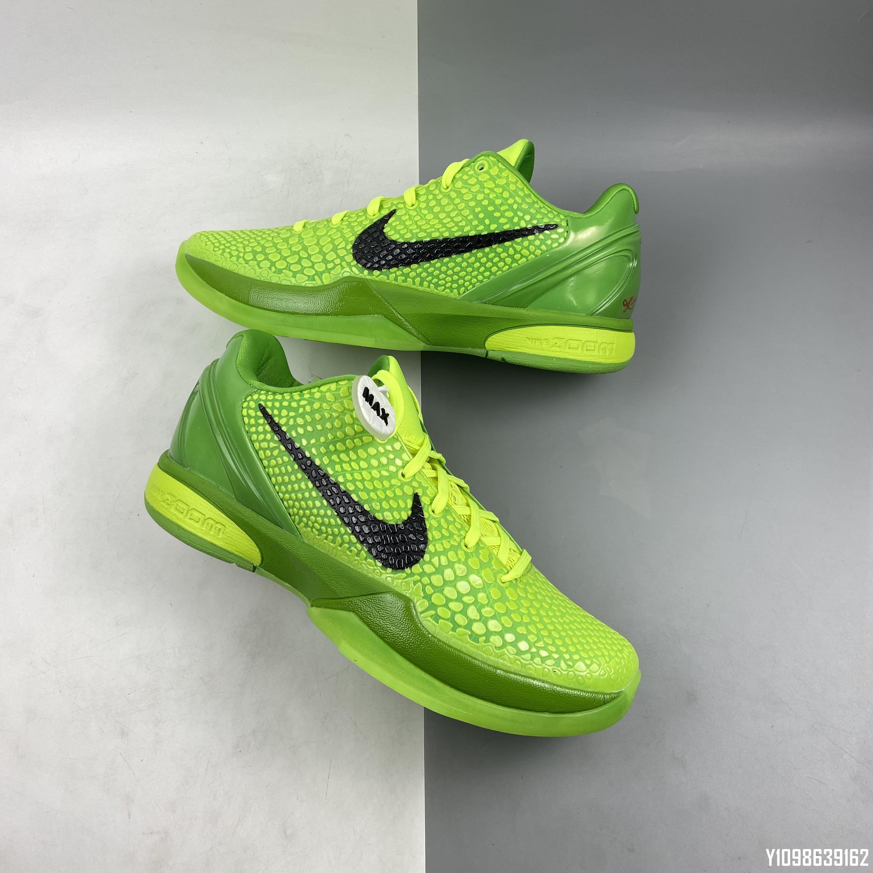 シューズ(男性用) NIKE KOBE VI PROTRO CW2190 300 Nike Zoom Kobe 6 Protro Grinch CW2190-300 SNKRS Confirmed