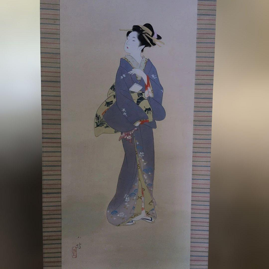 伊藤小坡　深春　掛軸 伊藤小坡掛軸深春書畫| Yahoo拍賣