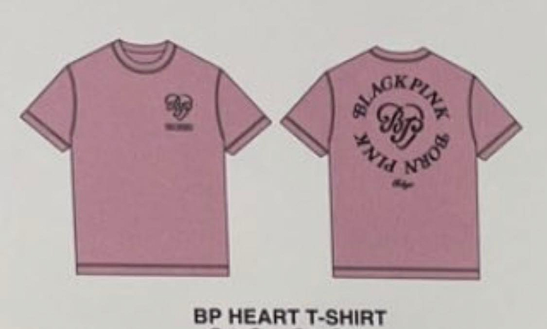 BLACKPINK x VERDY 聯名款BP HEART T-SHIRT BORN PINK TOKYO