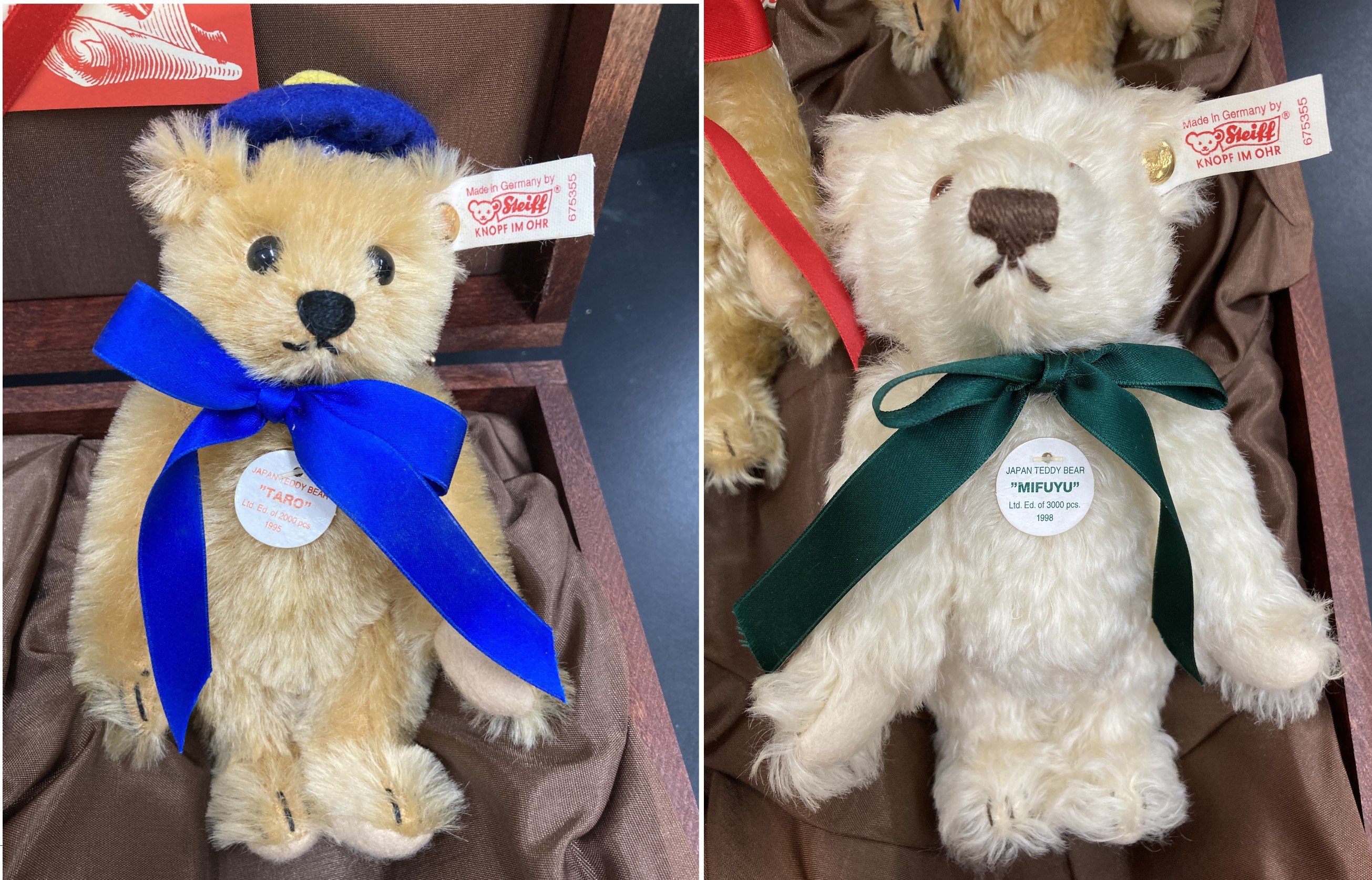Steiff Japan Baby Bear Set 1994-1998 (金耳扣日系迷你泰迪熊組