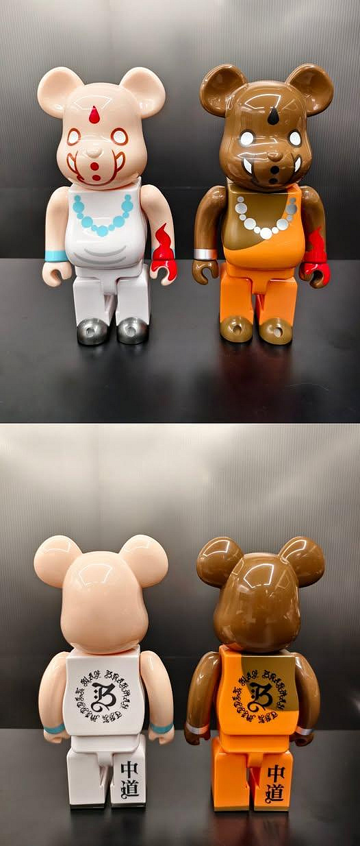 BE@RBRICK BRAHMAN ELEPHANT BLUE 400％ + ELEPHANT YELLOW 400