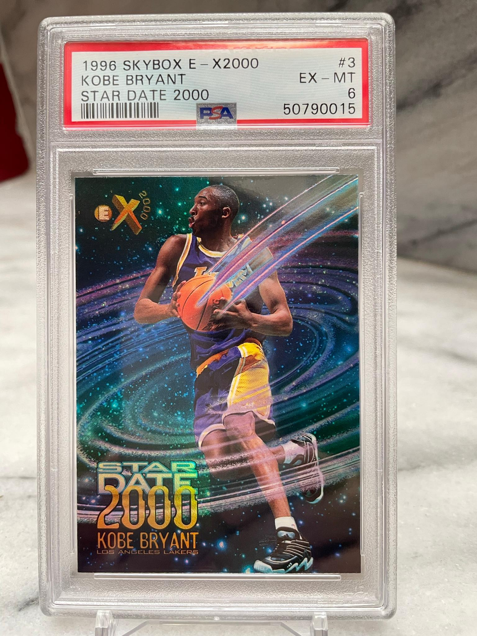 1996 Skybox E-X2000 Star Date 2000 Kobe Bryant RC PSA 6 柯比鑑定 