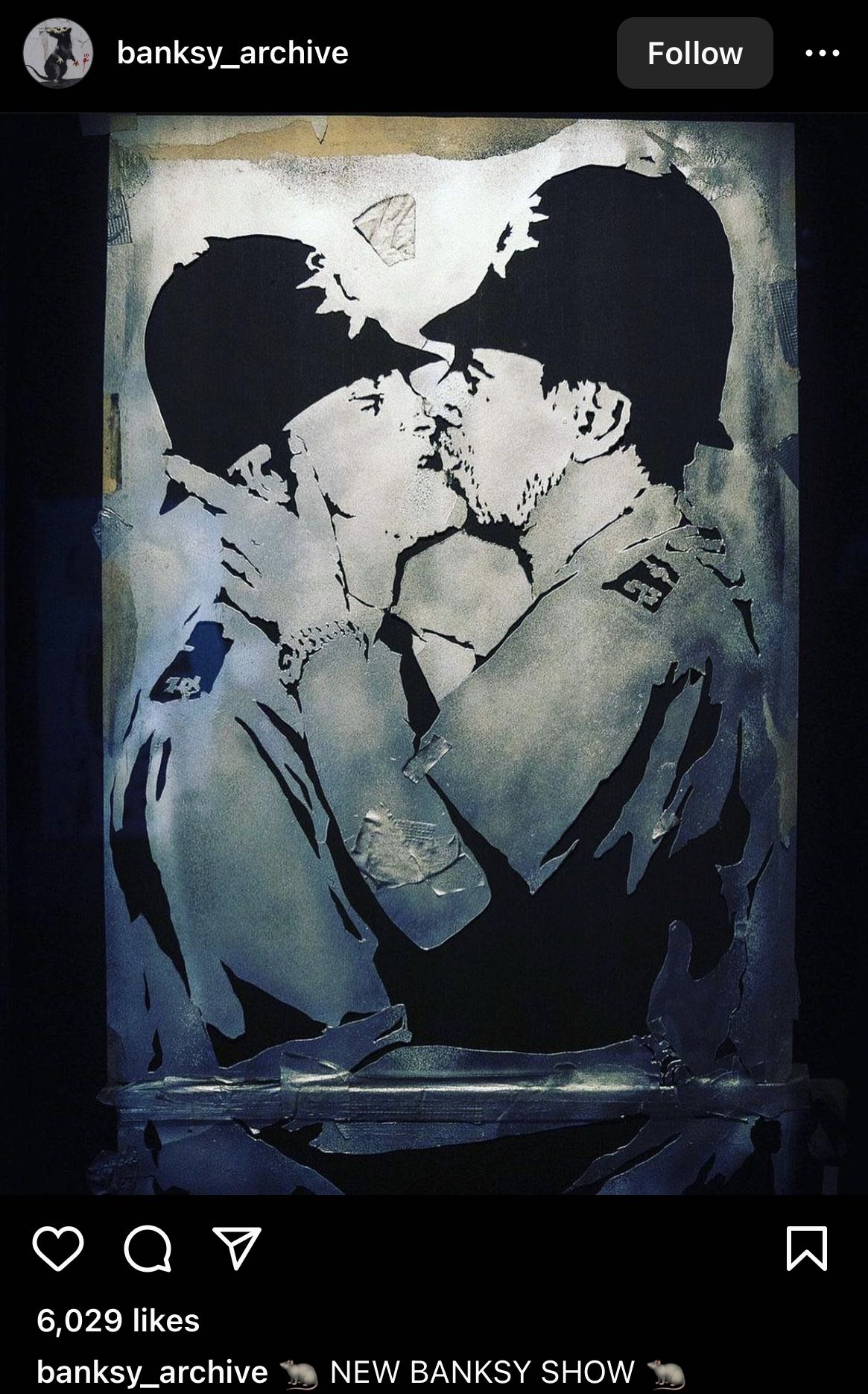 新品 Mighty Jaxx - KISSING COPPERS BANKSY Mighty Jaxx Brandalised Kissing Coppers Black White OG