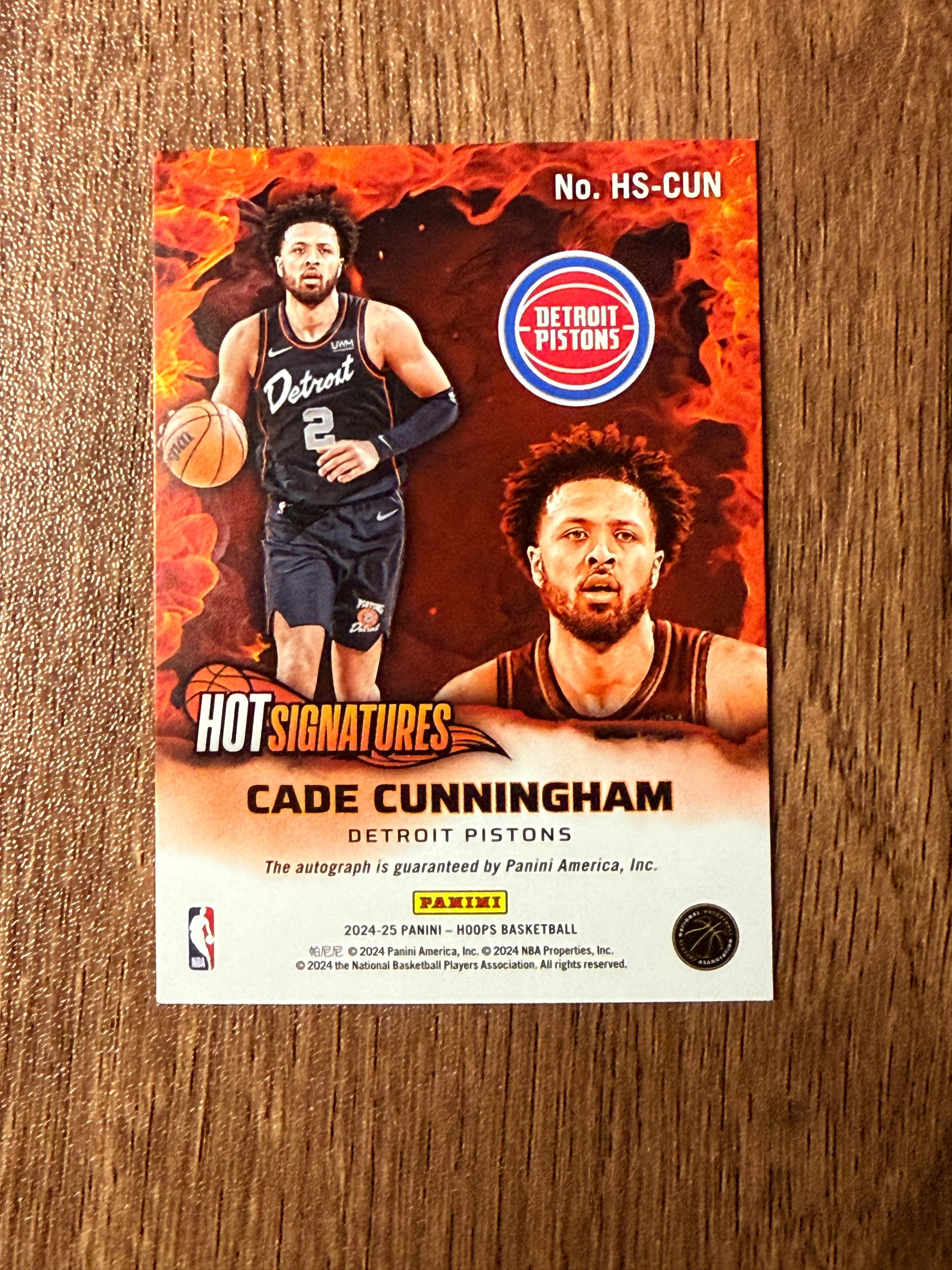 HOOPS HOT SIGNATURES Cade Cunningham auto 簽名2024-25 252 | Yahoo拍賣