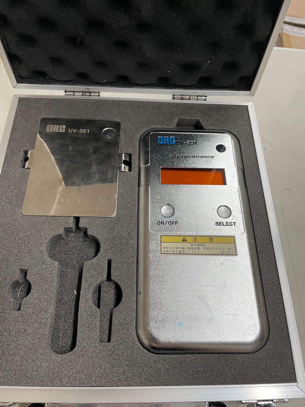 中古日本ORC 紫外線照度計UV-351, 機況良好，優惠出售中～ | Yahoo拍賣