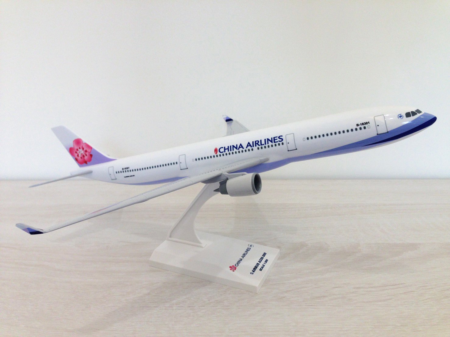 中華航空飛機模型空中巴士Airbus A330-300 民航機客機標準塗裝1