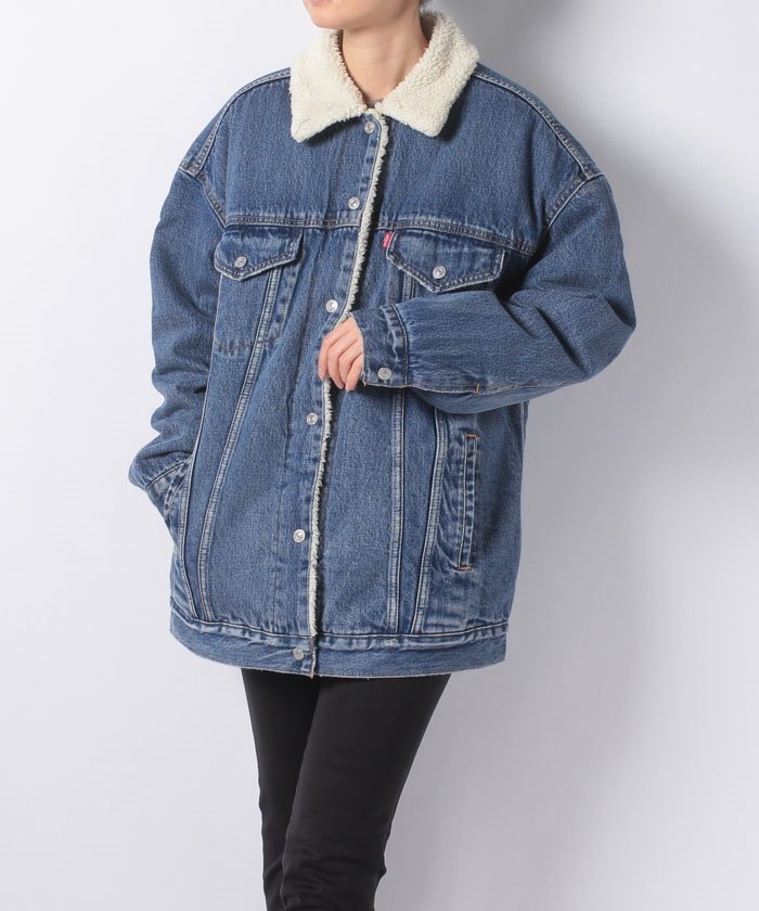 Levis 鋪棉 牛仔外套 女生 S M