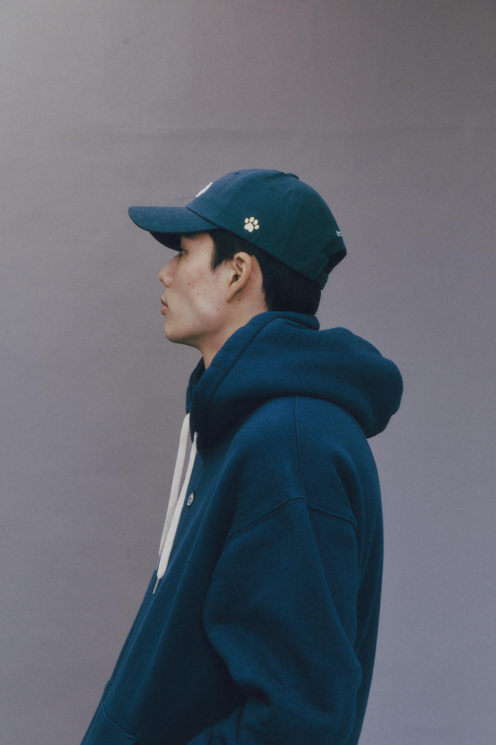 日貨代購CITY】2023AW 保證正品EMIS FOOT PRINT BALL CAP-BLACK