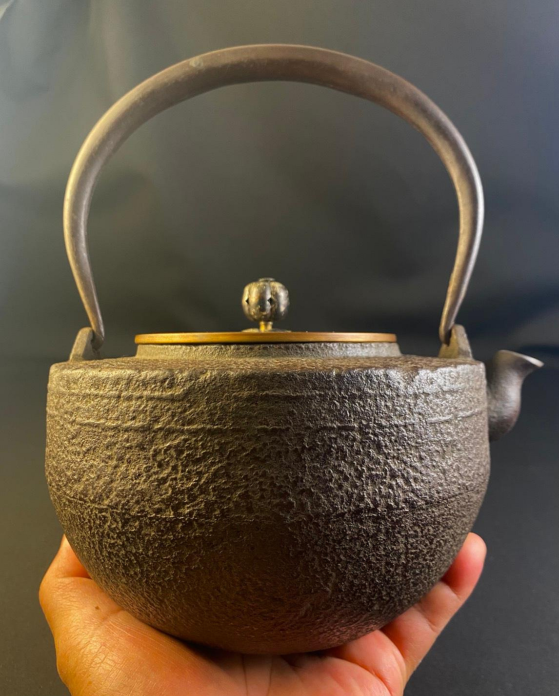 小確幸}}} 昭和28年松下電器創業紀念獨樂型日本老鐵壺/日本老鐵
