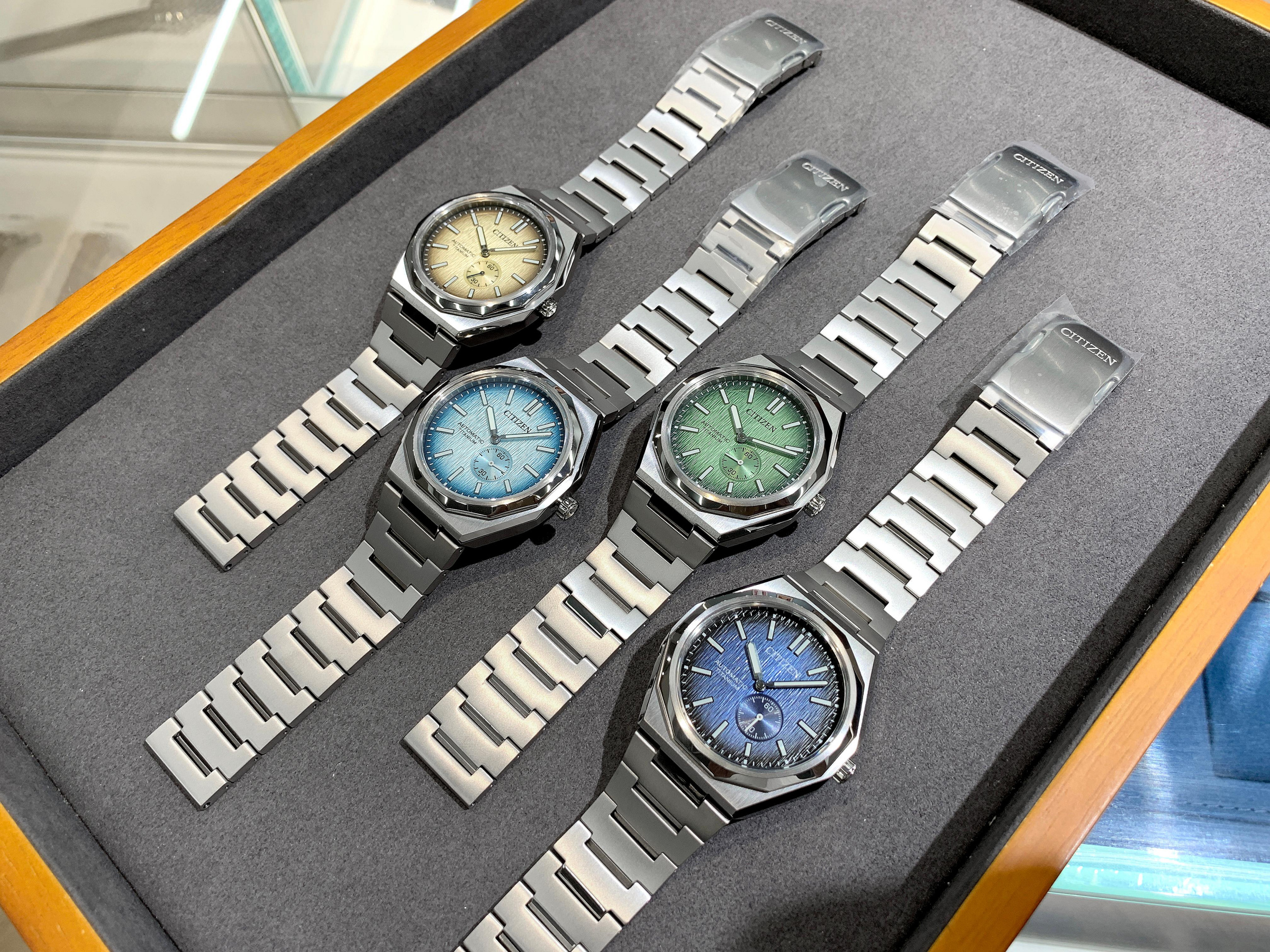 CITIZEN Zenshin NK5020-58P 星辰錶機械錶40.5mm 砂色漸變煙燻面盤小