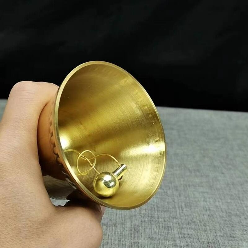 銅製 法器 三清三叉太極八卦鈴 手揺鈴 開運 風水 招財 置物 工芸品 銅製 法器 三清三叉太極八卦鈴 手揺鈴 開運 風水 招財 置物 工芸