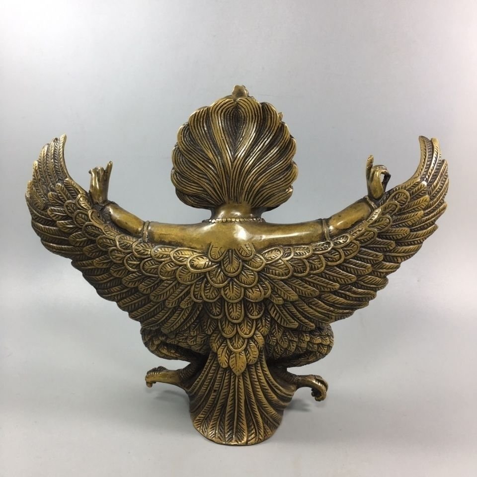 銅器 仏像 蔵伝金翅大鵬鳥銅像 鎮宅辟邪 開運風水 招財 置物 工芸品 装飾品 銅器 仏像 蔵伝金翅大鵬鳥銅像 鎮宅辟邪 開運風水 招財 置物