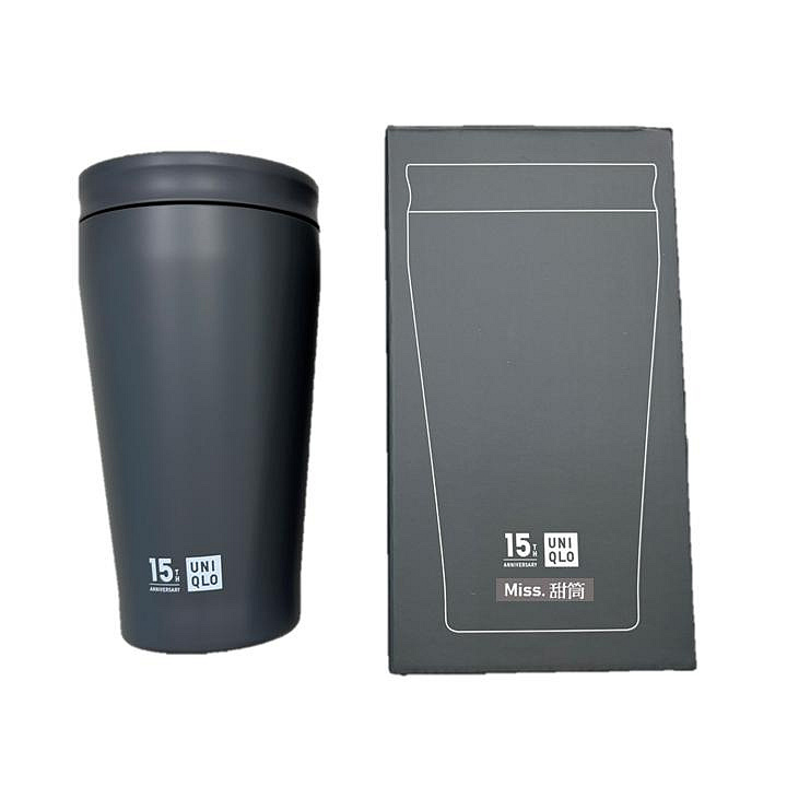 全新現貨！UNIQLO 保溫杯 杯子 保溫瓶 隨身瓶 平底杯 咖啡杯 感謝祭 灰色