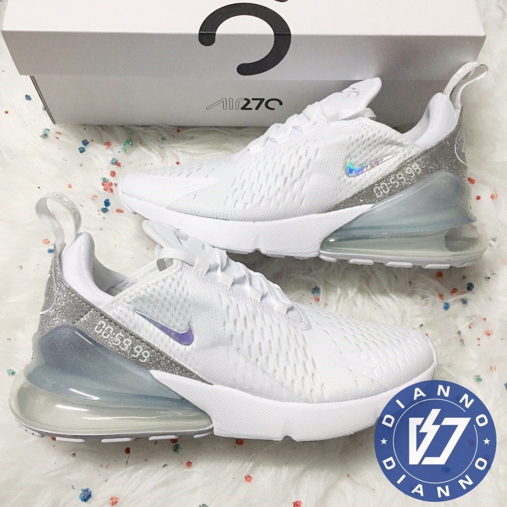 帝安諾-NIKE W AIR MAX 270 QS 白銀大氣墊女鞋大氣墊仙杜瑞拉歐