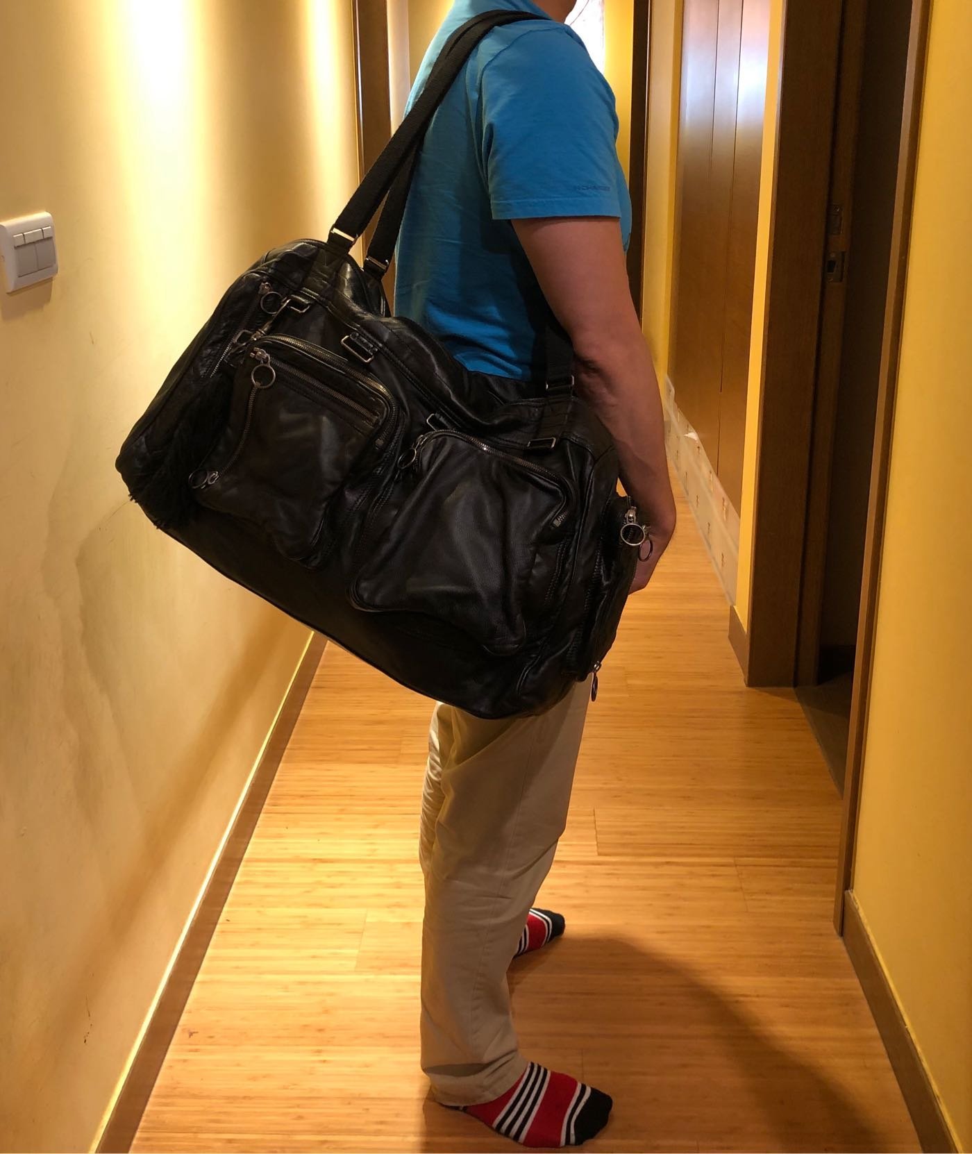 品味人生2]保證全新正品Dior Homme 限量款大型Deville Duffle Bag 側 