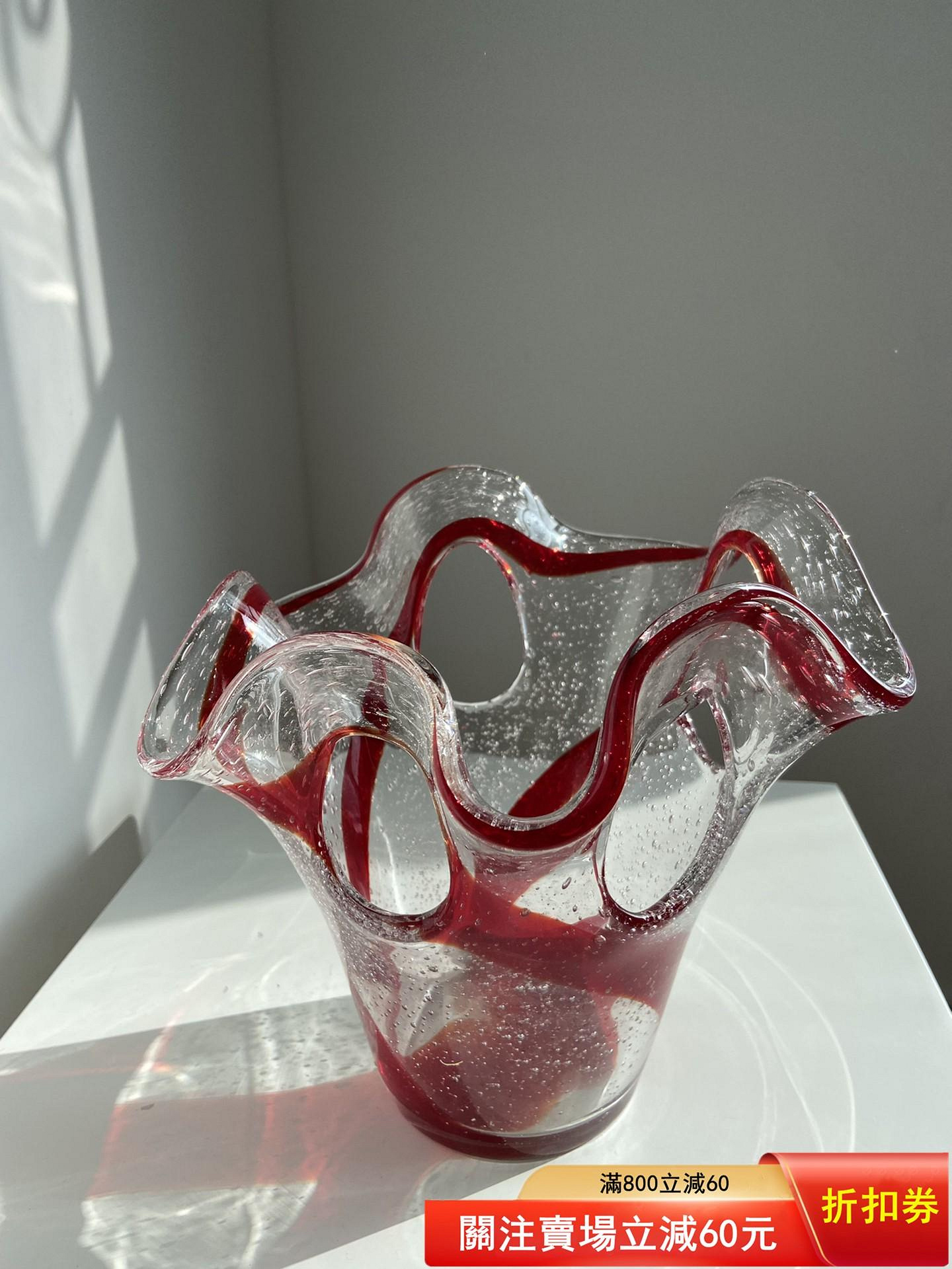 ✳ 買い得　超綺麗　琉璃　手作り　可愛い　芸術品　ヴィンテージ風 花瓶2kg 224a8f73-2deb-4dde-8227-