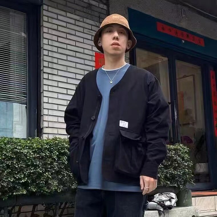 熱銷 CARHARTT WIP卡哈特工裝潮牌復古休閑外套大口袋無領夾克男女日系可開發票