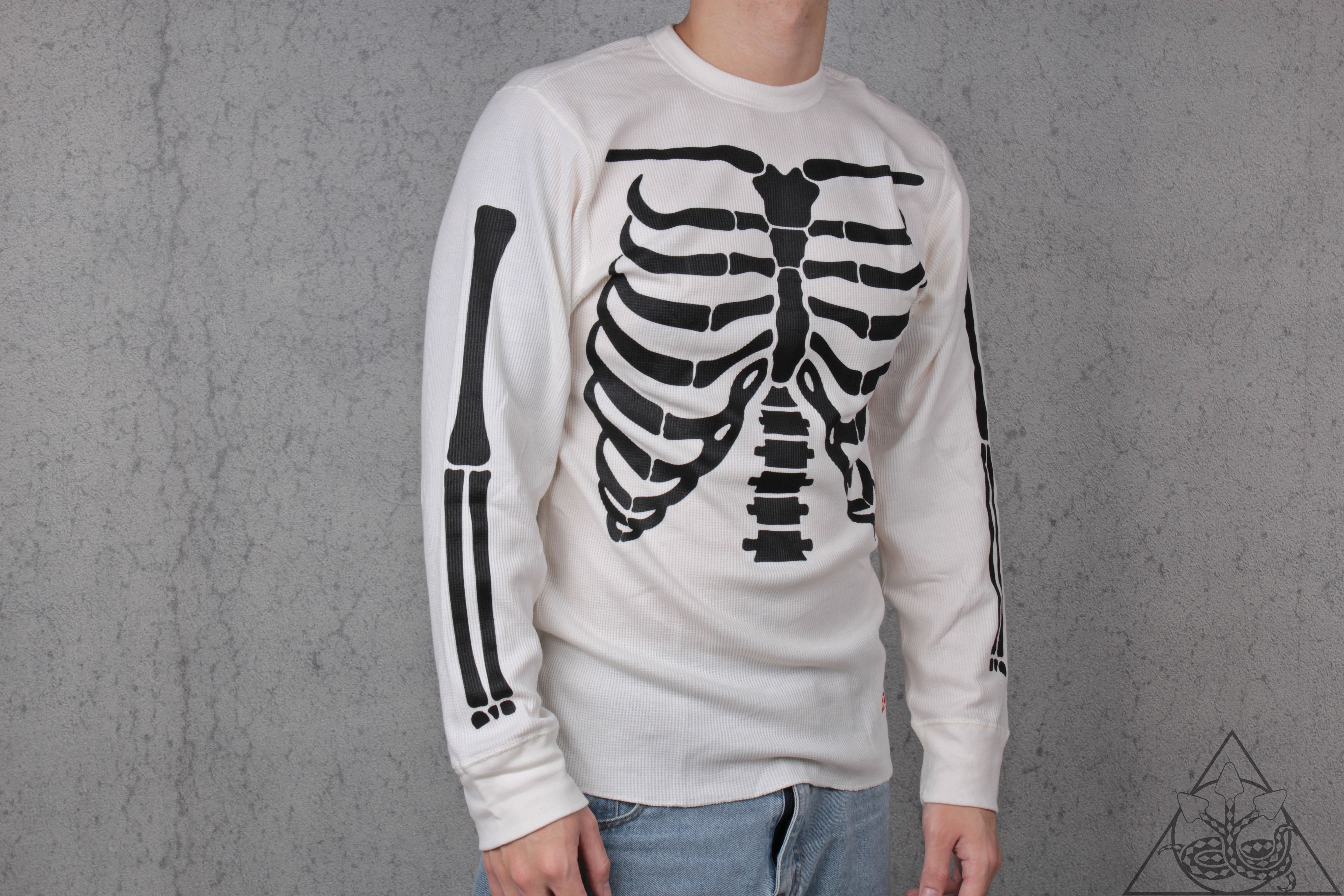 supreme hanes thermal 骸骨 ロンt シュプリーム SUPREME Hanes