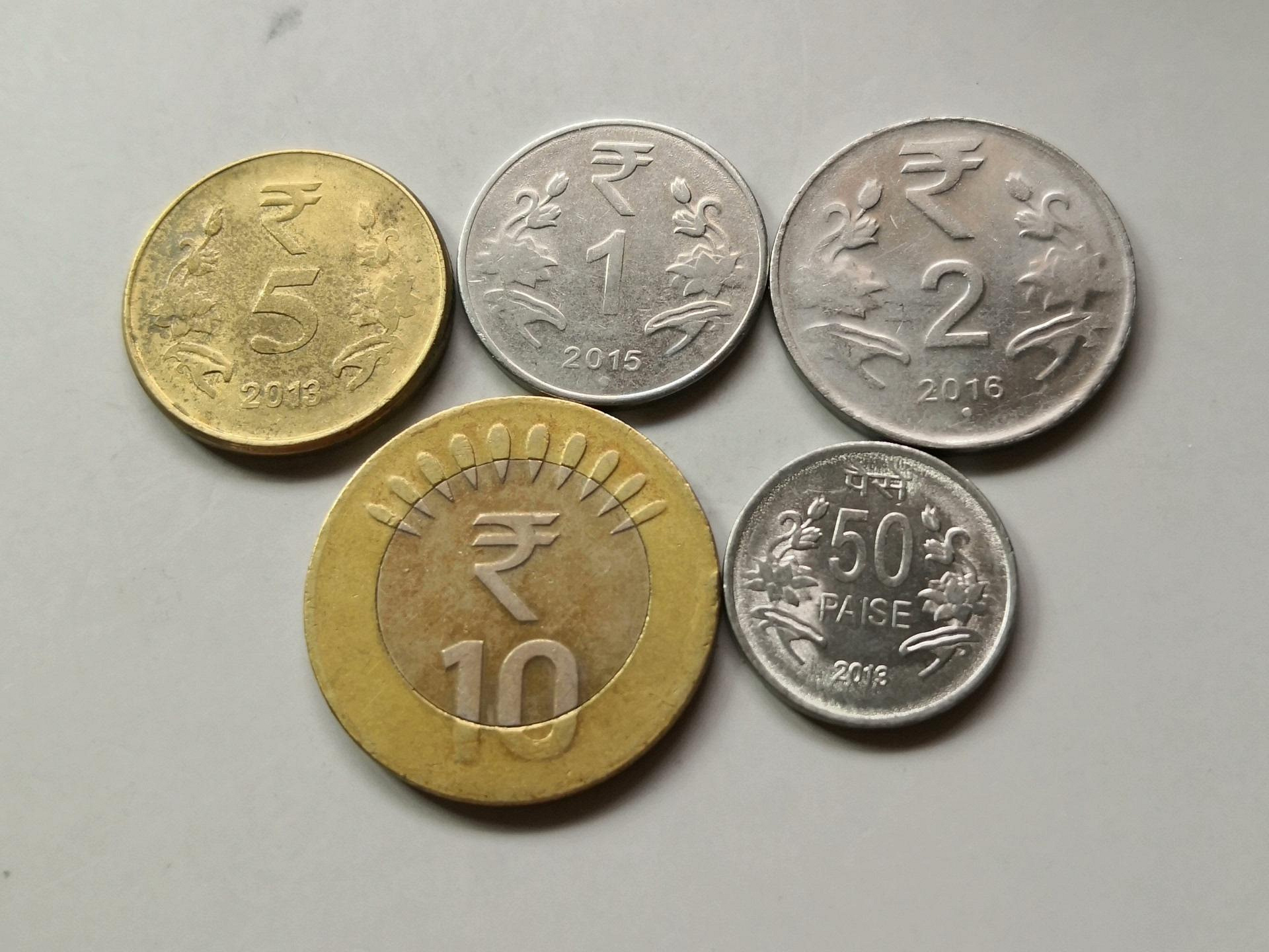 嚴選印度符號版硬幣5枚M66亞洲推薦外國硬幣收藏多單合郵亞洲錢幣印度硬幣外國硬幣| Yahoo拍賣