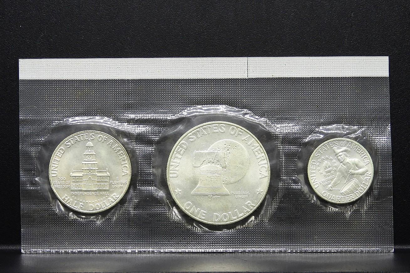 周日結標】(JJ093-17)=1976年美國建國200周年紀念銀幣組=1套3枚=保真| Yahoo拍賣