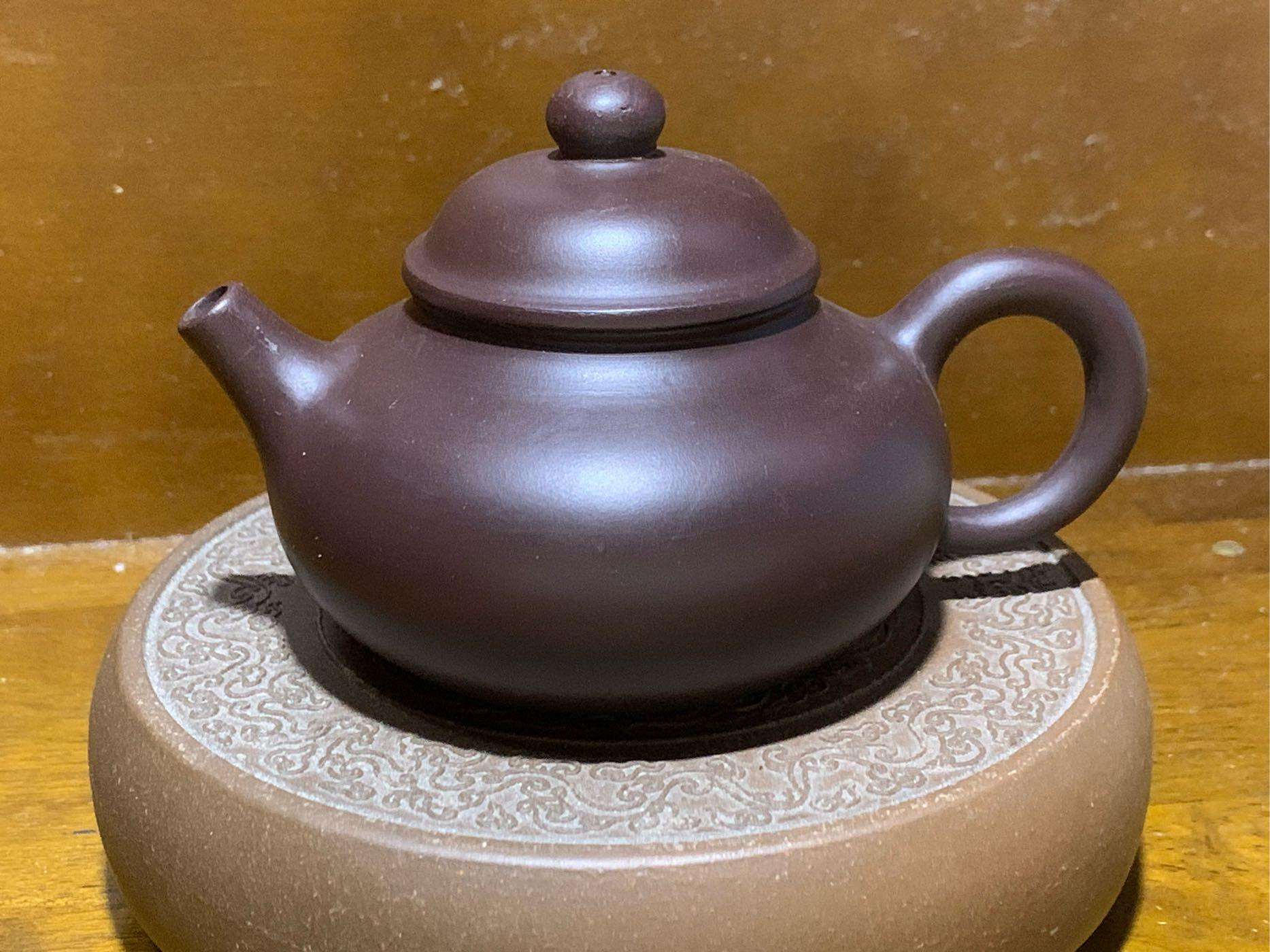 中國宜興早期茶壺（款宜興原土紫朱泥岳軍製陶） | Yahoo拍賣