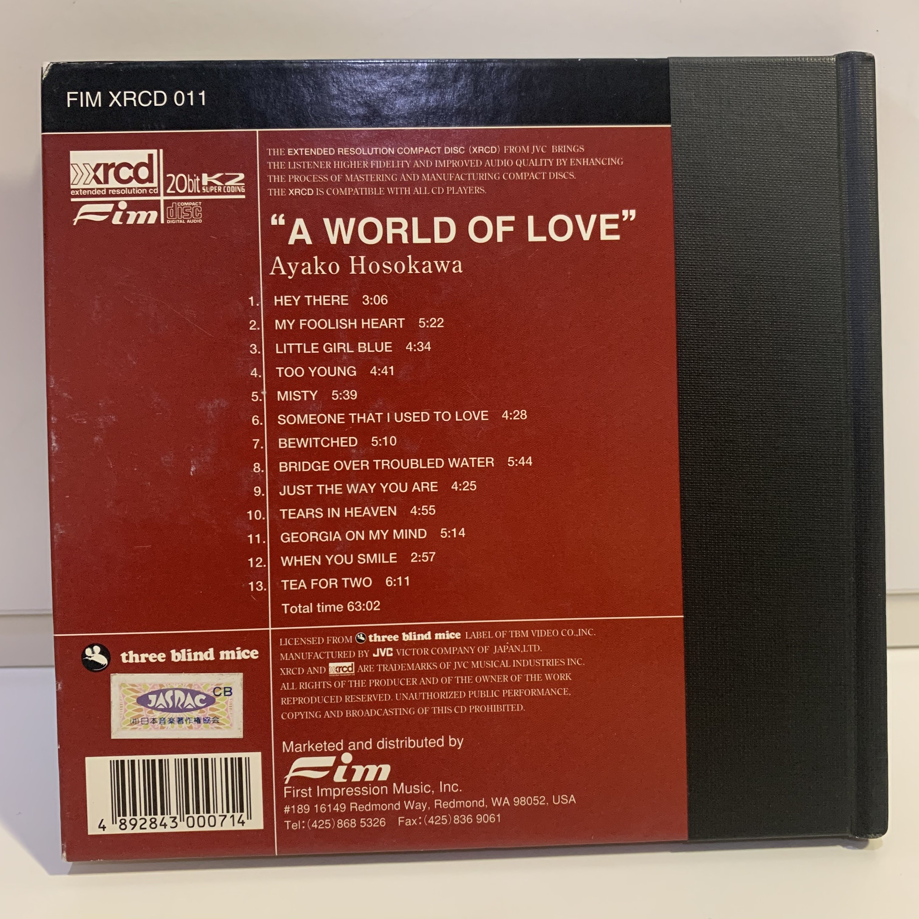 ジャズCD　Ayako Hosokawa(細川綾子) / A WORLD OF LOVE 細川綾子「A WORLD OF LOVE」 AYAKO HOSOKAWA - メルカリ