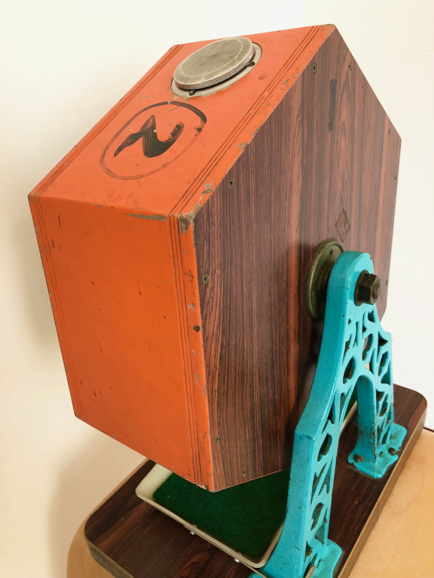 日本早期【新井式迴轉抽籤器】搖獎器抽獎機選號器| Yahoo拍賣