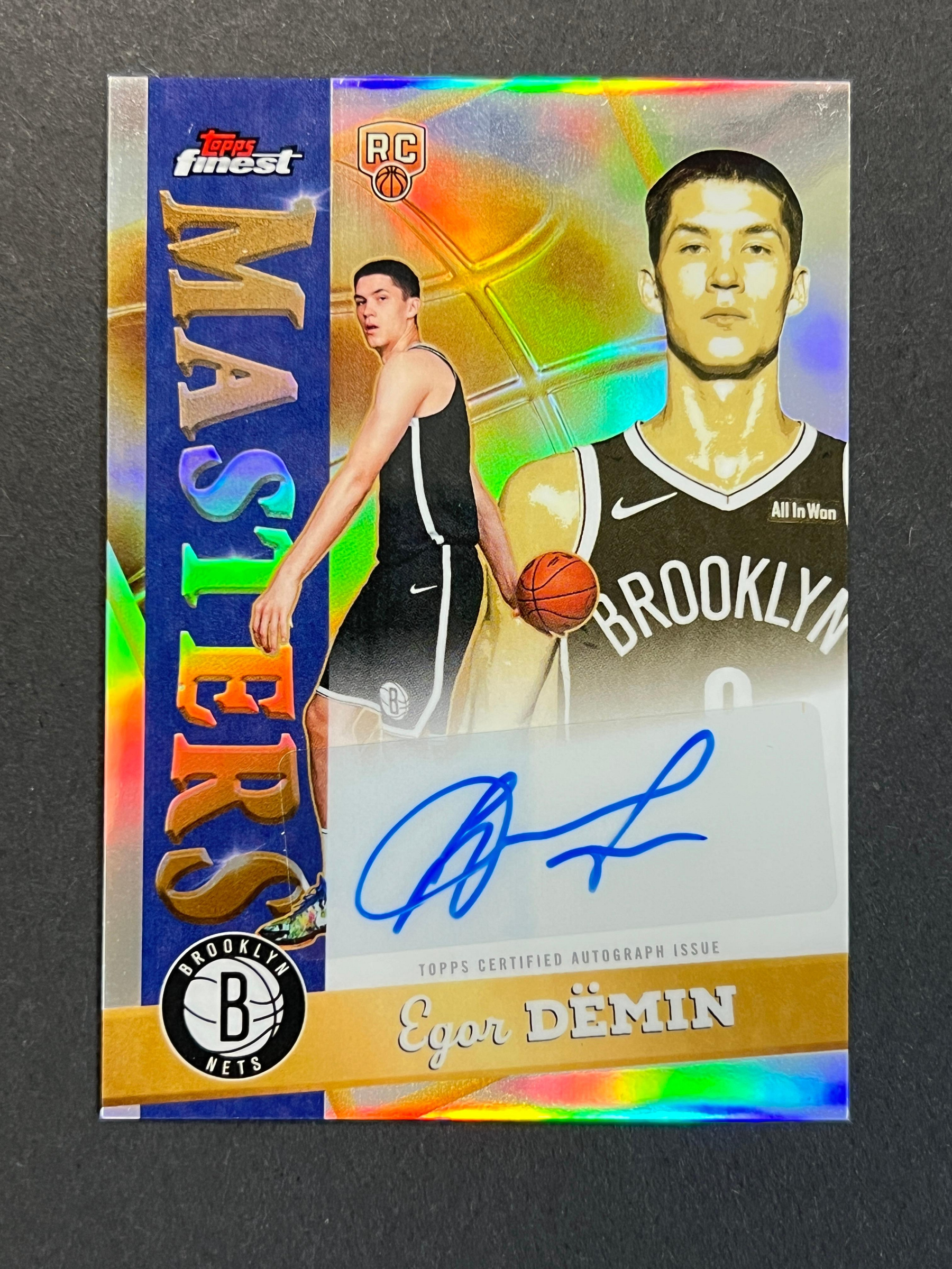 Egor Demin 銀亮SILVER REFRACTOR 簽名AUTO TOPPS FINEST 2025-26 新人 