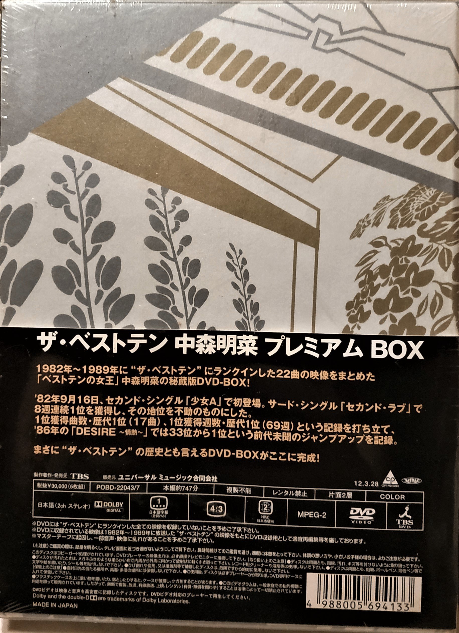 日版2區已絕版中森明菜The Best 10 Akina Nakamori Premium Box