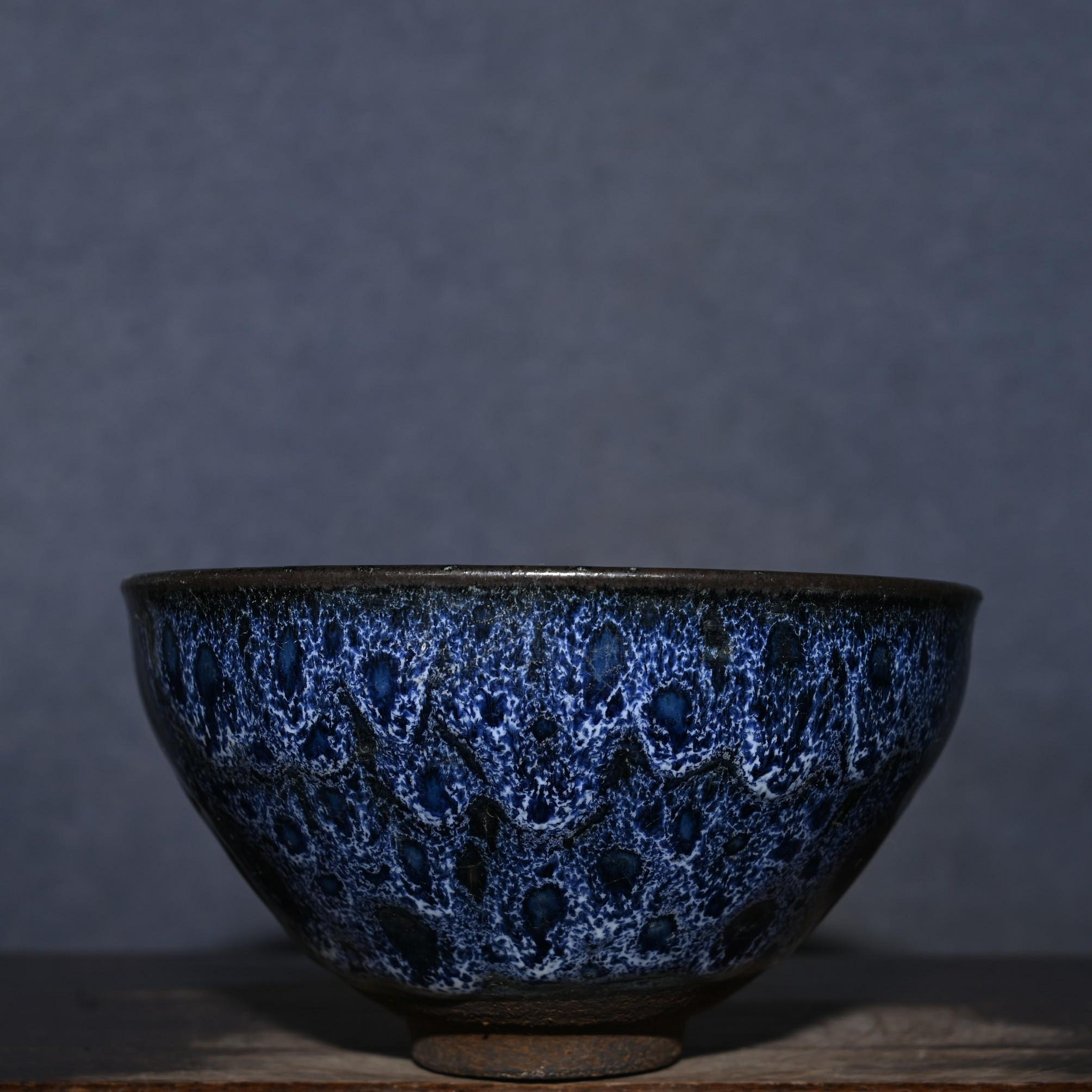 16世紀 高麗青磁 盃台 天目台 木箱付 幅約13.5㎝東Y7-0611⭐︎2F 16