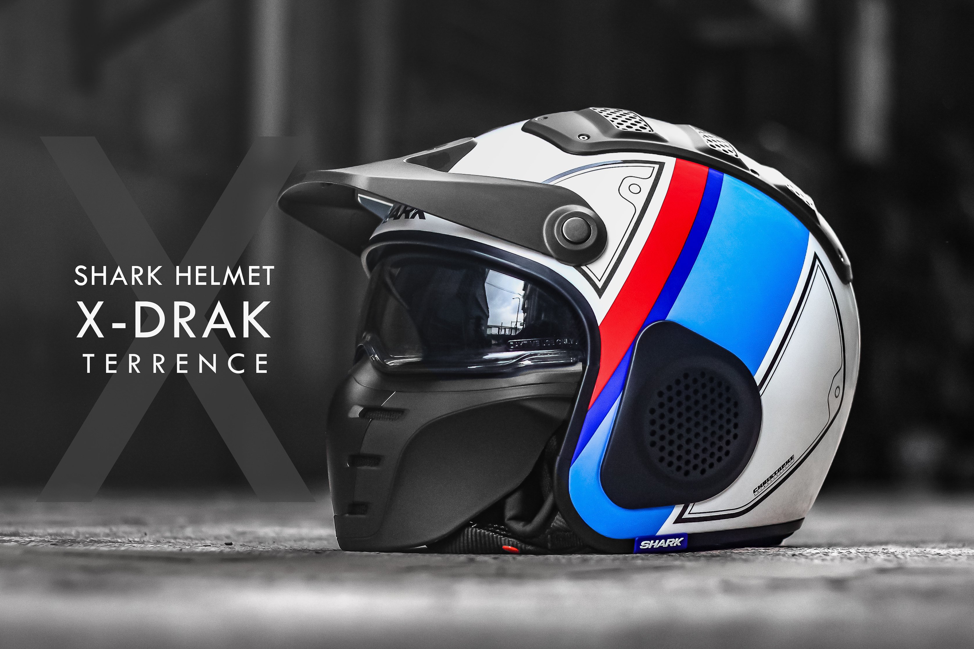 ☆KBN☆鐵馬堂法國SHARK X-DRAK 復古帽3/4罩越野帽輕量內鏡片安全帽