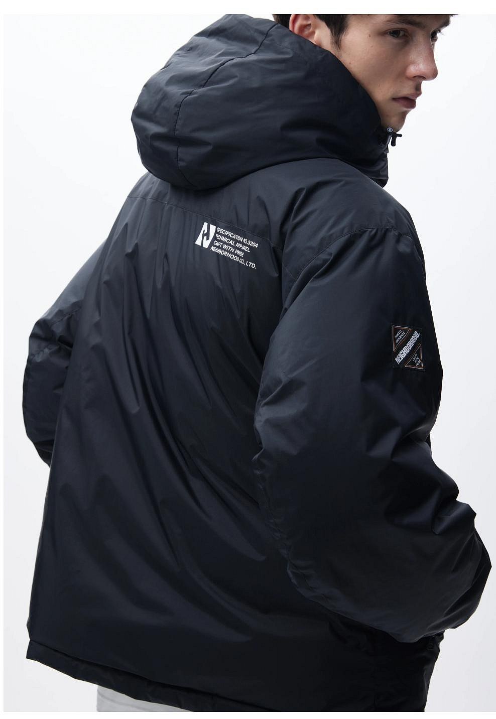 NEIGHBORHOOD NH X NANGA . DOWN JACKET　S Neighborhood x Nanga Takibi Down Jacket in Black Neighborhood