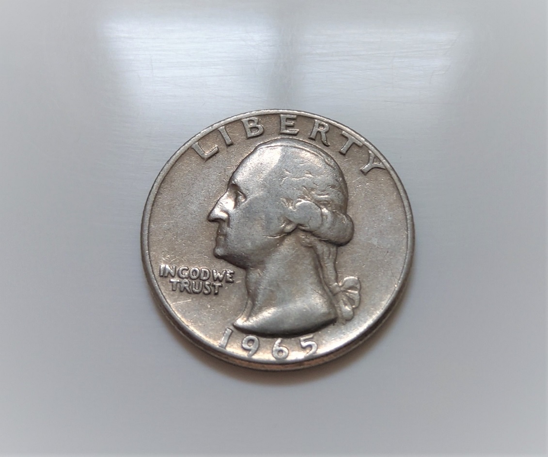 美品1965 年美國國徽鷹Washington Quarter ¼ Dollar 美元錢幣鎳幣| Yahoo拍賣