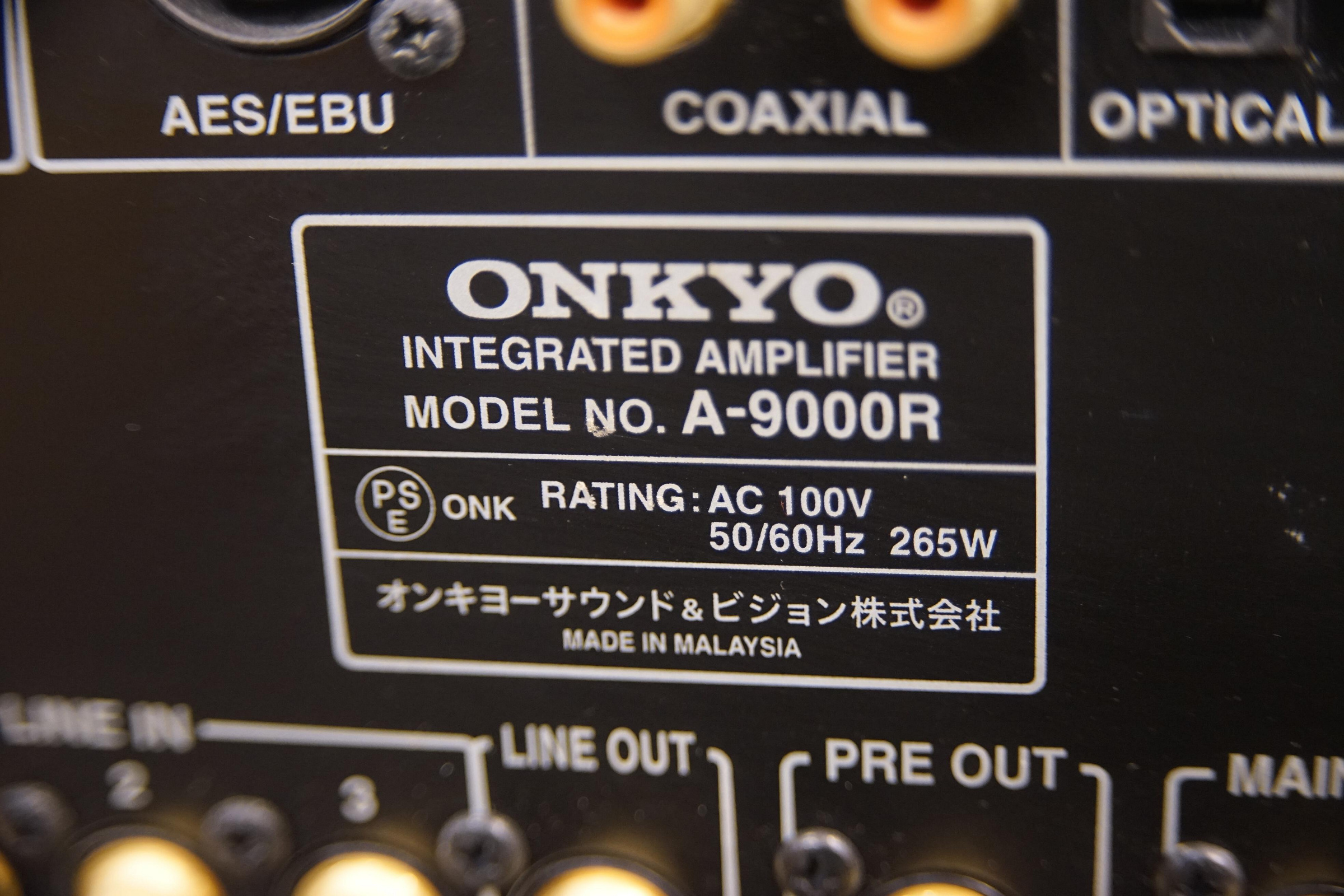 一元音響] 品相漂亮最強近代旗艦! ONKYO A-9000R 內建唱放+DAC 二聲道
