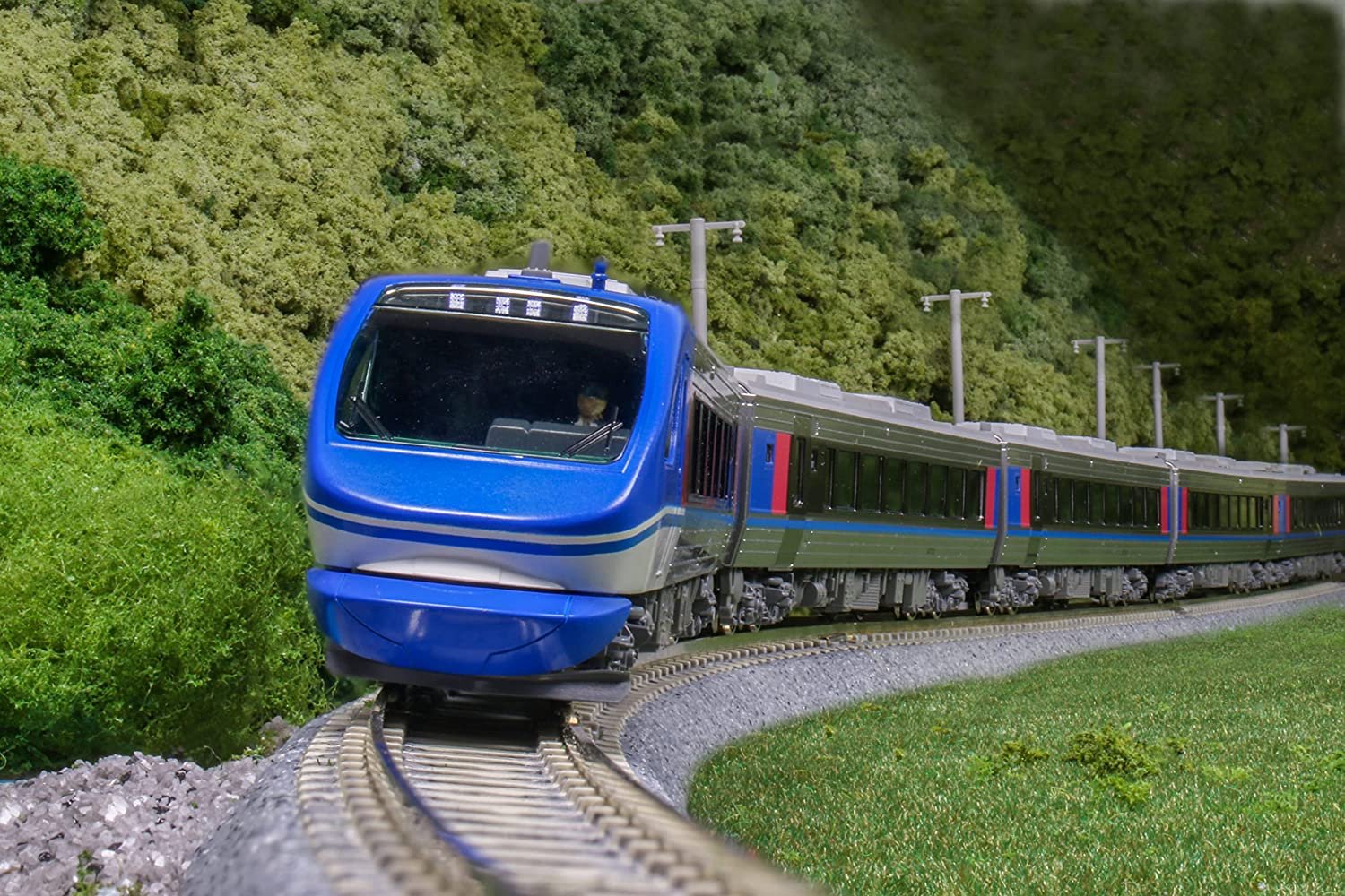KATO N軌距智頭急行HOT7000系Super Hato系列6輛套裝10-1693 鐵路模型內