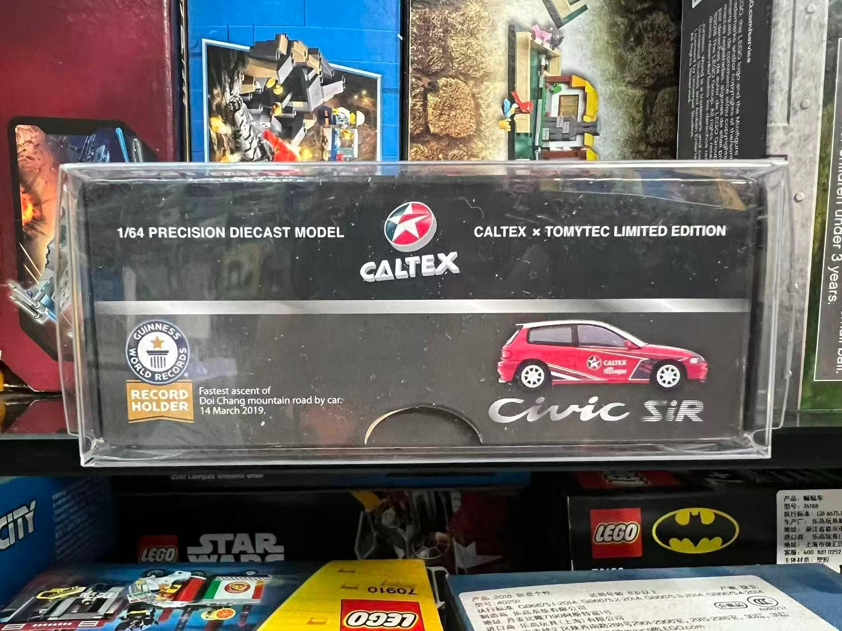TOMYTEC x CALTEX 聯名Honda Civic EG6 SiR 合金車模現貨港版保護盒