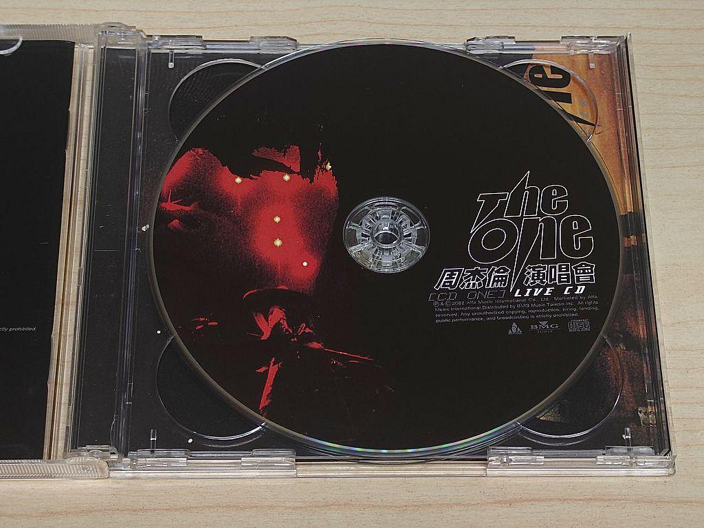 駱克二手華語CD】周杰倫THE ONE演唱會LIVE CD 2CD+VCD 附歌詞側標&紙盒