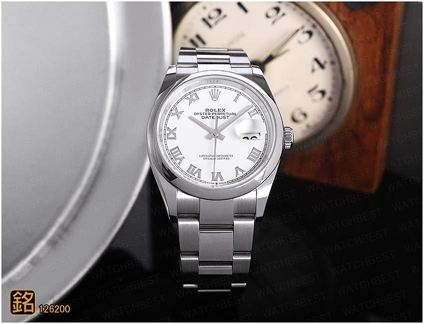 大銘腕錶 二手極新品 勞力士 ROLEX 蠔式 126200 白面羅馬數字 RX095168