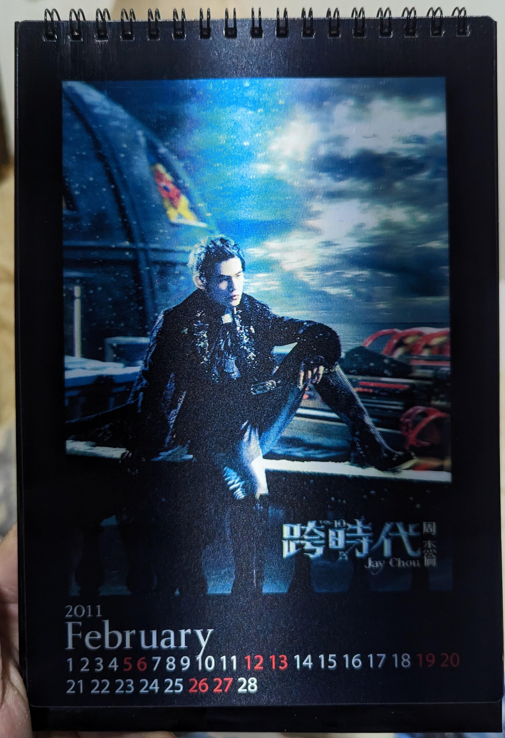 周杰倫- 跨時代首批預購鐵盒版CD + 十年3D桌曆（預購版