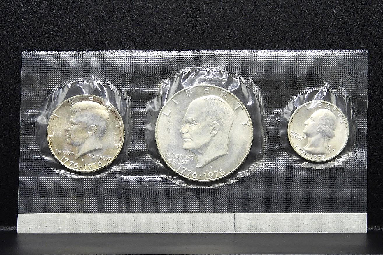 周日結標】(JJ093-17)=1976年美國建國200周年紀念銀幣組=1套3枚=保真| Yahoo拍賣