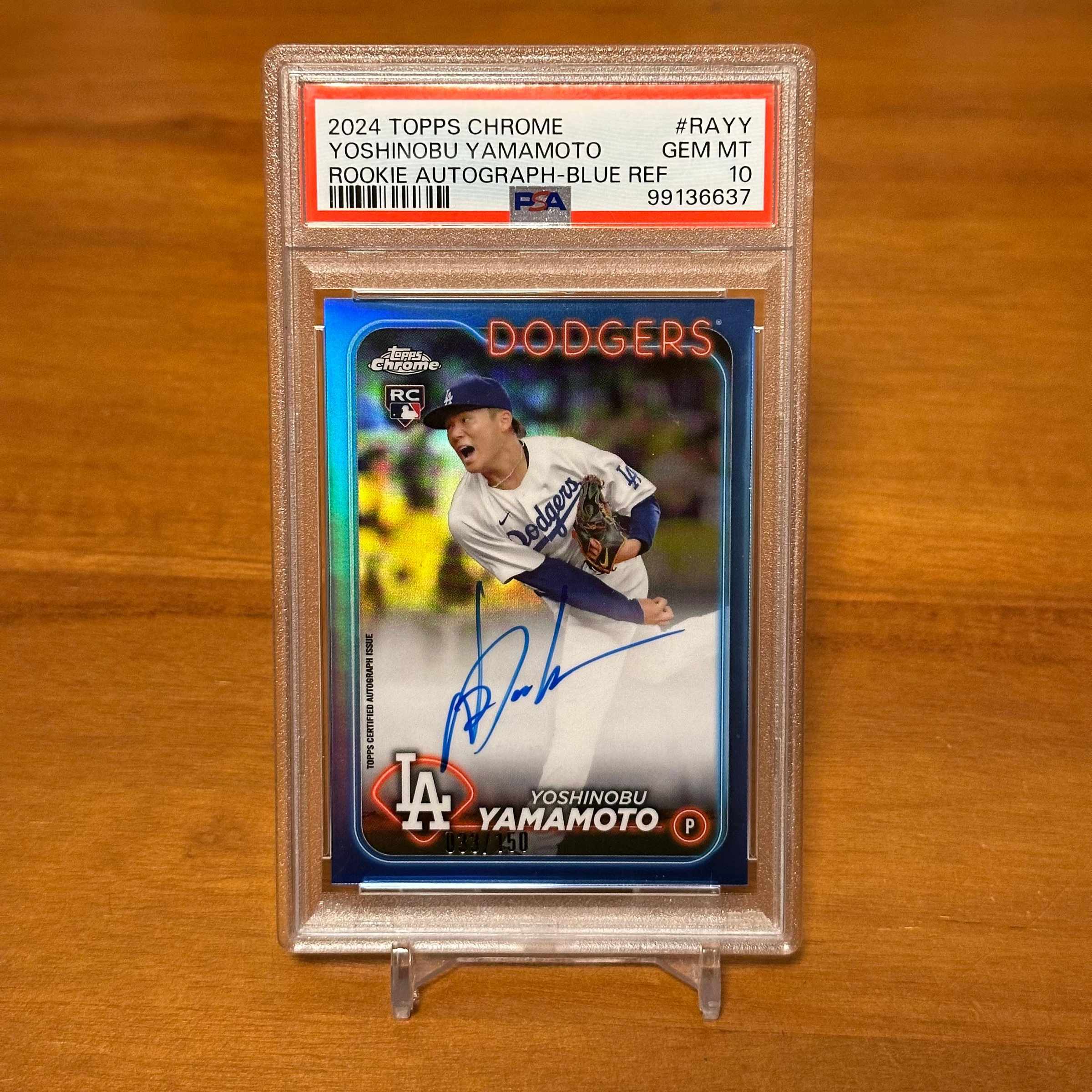 山本由伸　PSA10 美品　TOPPS CHROME 2021 初年度 山本由伸 PSA10 美品 TOPPS CHROME 2021 初年度 - メルカリ