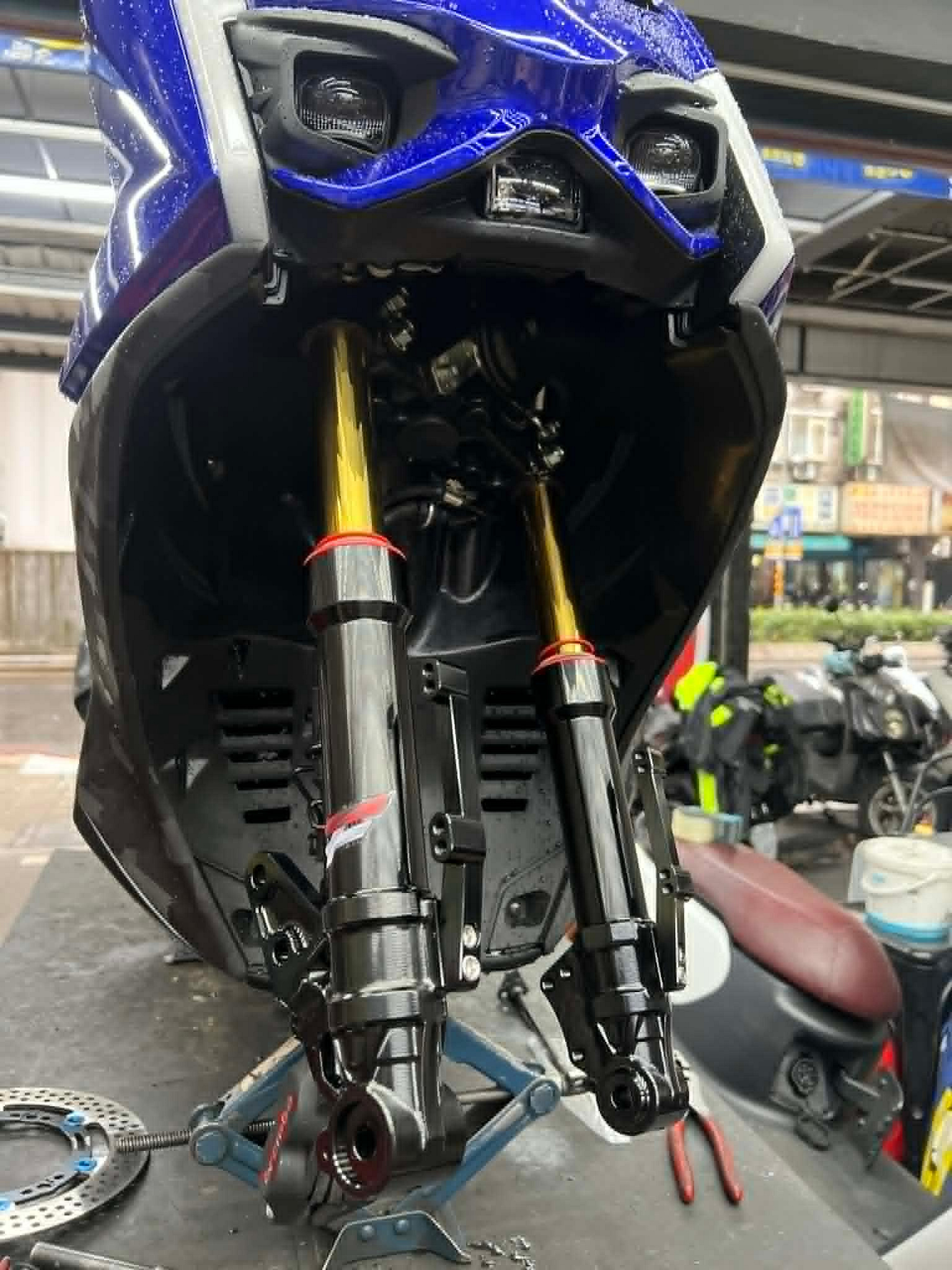 駿馬車業Z1 59 Fiftynine racing FX 客製化前叉組YAMAHA 勁戰七代7代可