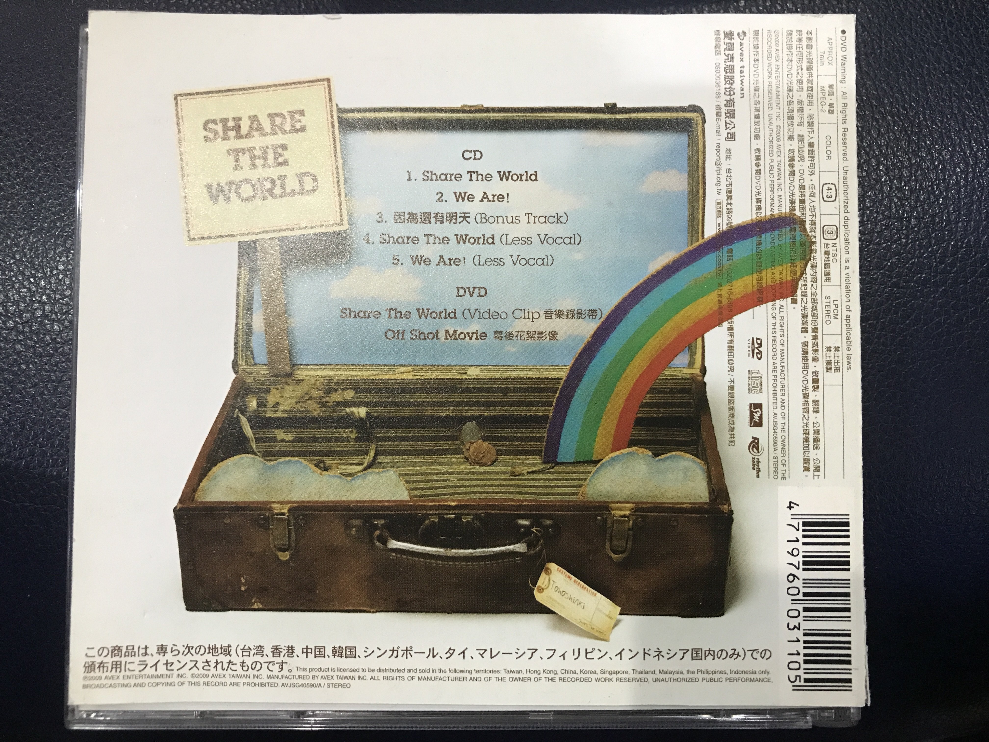真音樂*東方神起/ SHARE THE WORLD CD+DVD 二手K24601 | Yahoo拍賣