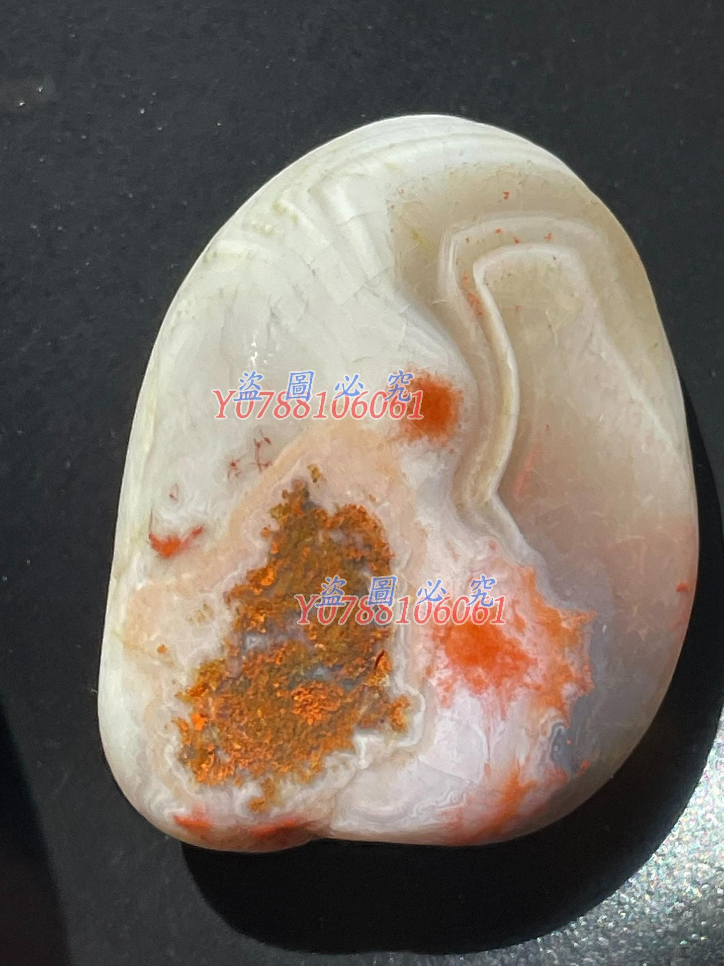 2101❣️ 5色　瑪瑙　原石　希少 色彩靚麗的紅瑪瑙原石， 34mm，美石質地玲透，色彩對比強烈，紅正白正