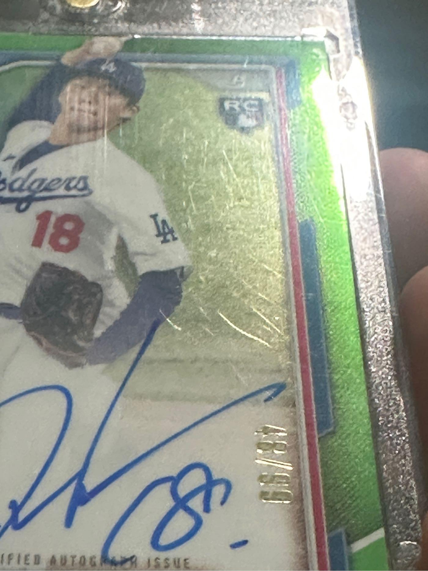 道奇王牌yoshinobu yamamoto 山本由伸2024 bowman chrome RC 第一張 
