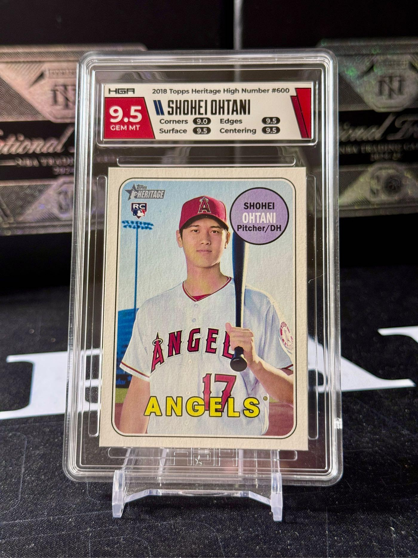 大谷翔平Shohei Ohtani 2018 Topps Heritage #600 RC 新人卡HGA 9.5